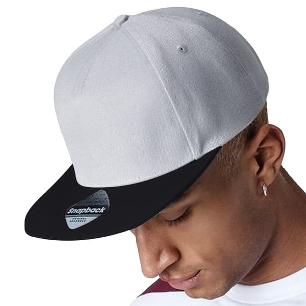 Beechfield Unisex Vuxen Snapback Cap One Size Grå/Svart Grey/Black One Size