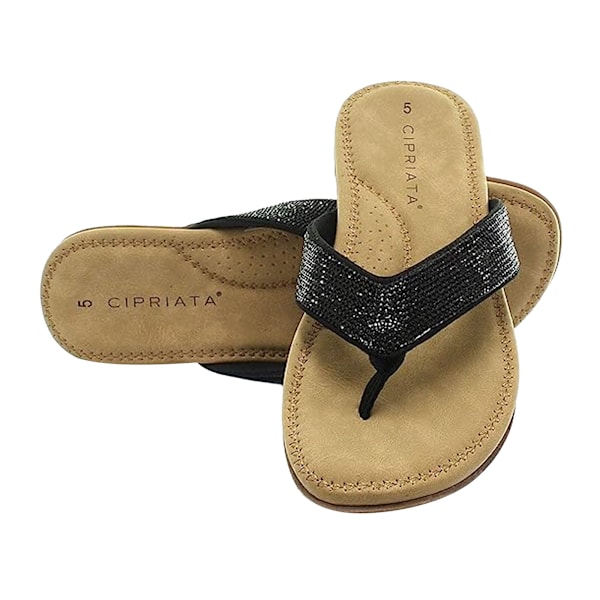 Cipriata Dam/Dam Alcee Diamante Sandaler 7 UK Svart Black 7 UK