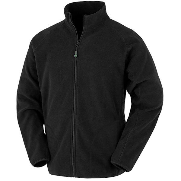 Result Äkta Återvunnen Herr Microfleece Jacka 4XL Svart Black 4XL