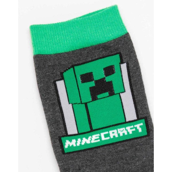 Minecraft Barnmuggar och strumpor för barn/barn Creeper Set En storlek Grön Green/Grey One Size