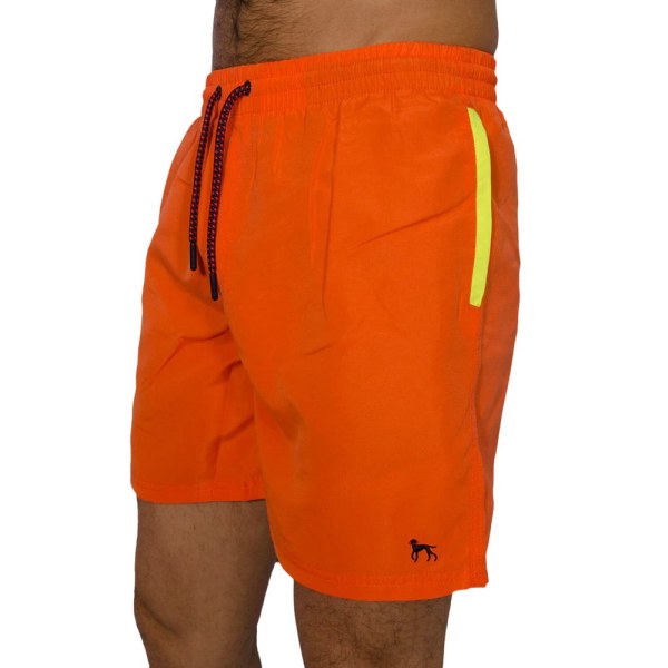 Bewley & Ritch Sand badshorts för män S Orange Orange S