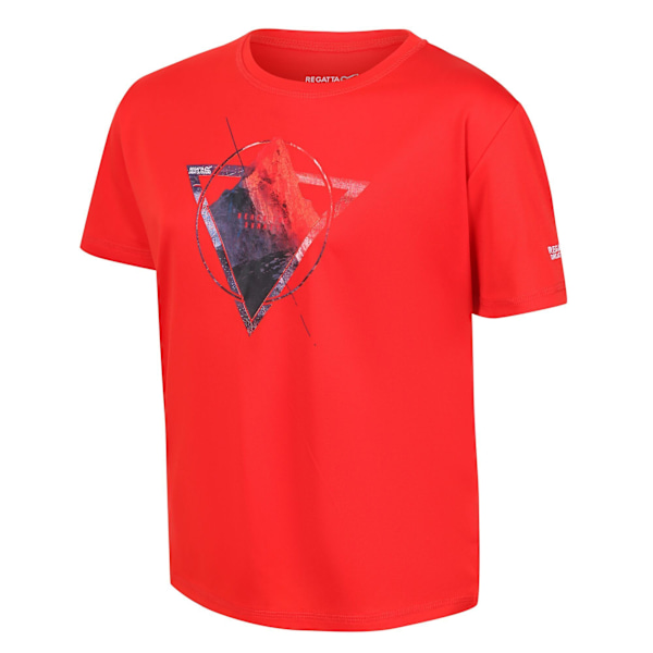 Regatta Alvarado VI Mountain T-shirt för barn 3-4 år F Fiery Red 3-4 Years