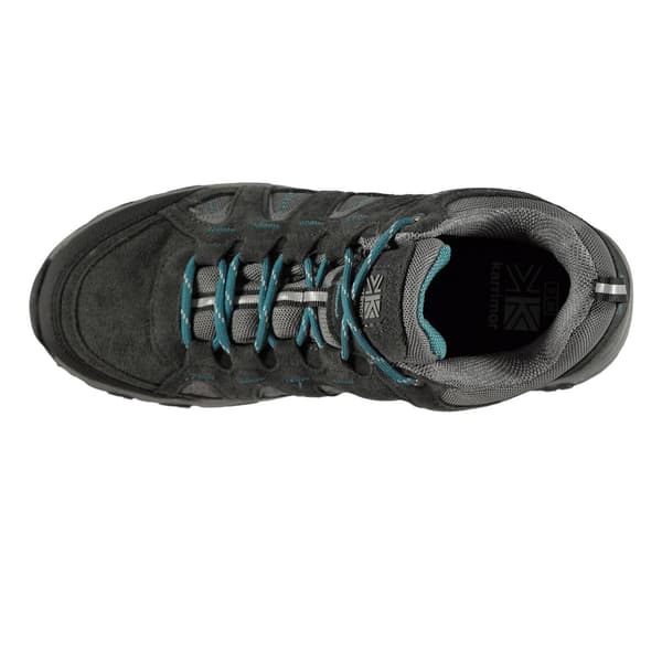 Karrimor Barn/Barn Mount Läder Vattentäta Promenadskor Grey/Teal 5 UK