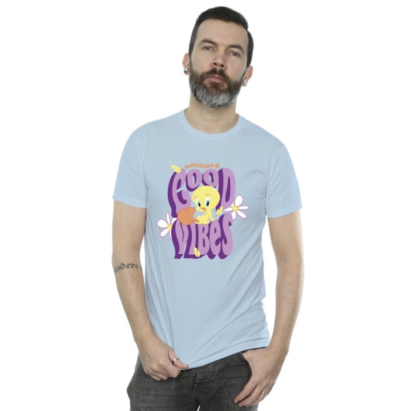 Looney Tunes Herr Tweeday Sunshine & Good Vibes T-shirt XXL Bab Baby Blue XXL