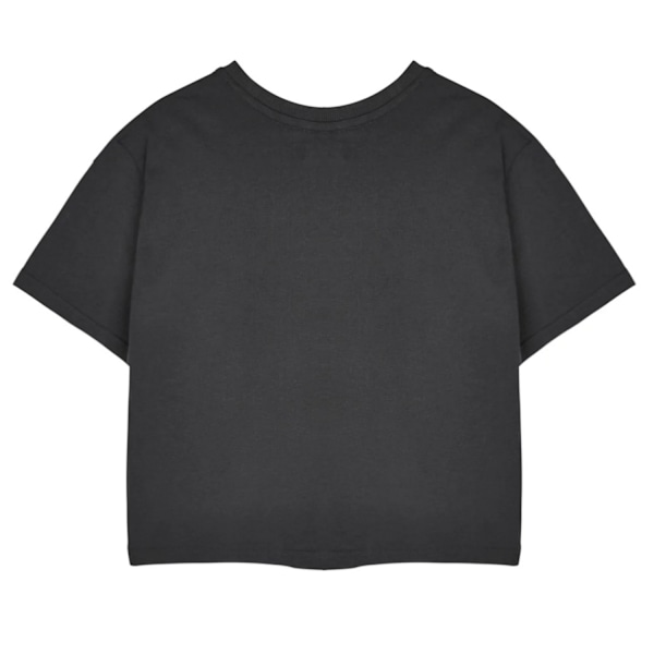 Nirvana Dam/Kvinna Regnbågslogga Crop T-shirt XL Kolgrå Charcoal XL