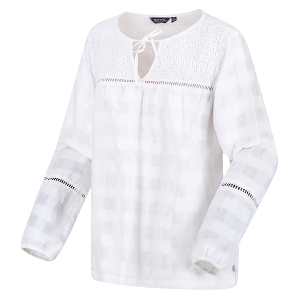 Regatta Dam Calluna Keyhole Blus 12 UK Vit White 12 UK