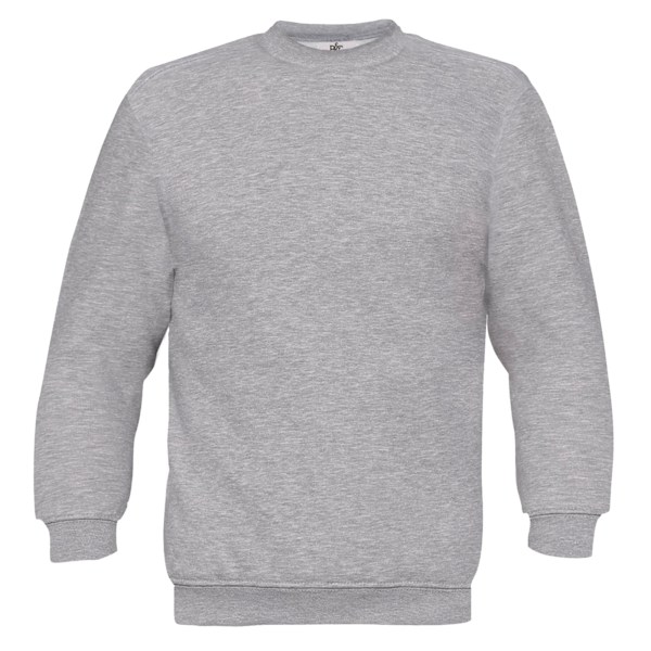 B&C Unisex Set In Modern Cut Crew Neck Sweatshirt M Heather Gre Heather Grey M
