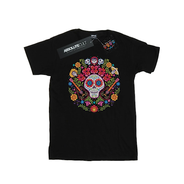 Disney Herr Coco Broderad Dödskalle Tryck T-shirt L Svart Black L