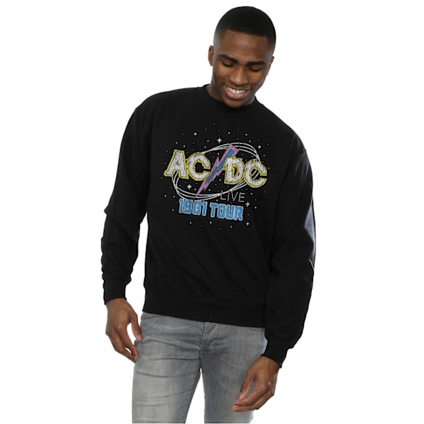 AC/DC Herr 1981 Live Tour Sweatshirt 4XL Svart Black 4XL