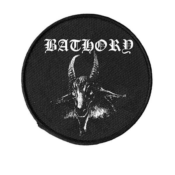 Bathory Goat Påsydd Cirkel Patch One Size Svart Black One Size