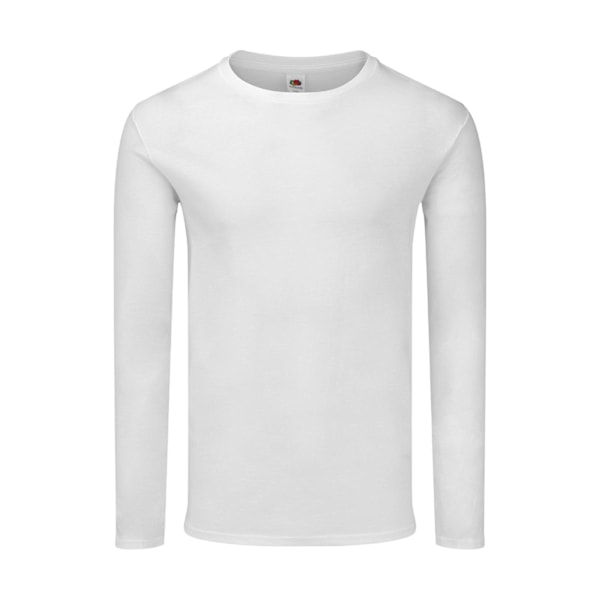 Fruit Of The Loom Mens Iconic 150 Long-Sleeved T-Shirt 4XL Vit White 4XL