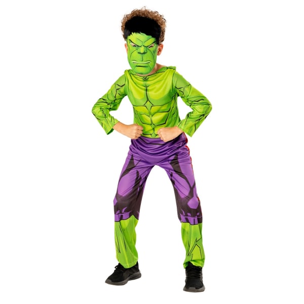 Hulk Boys Green Collection Costume 7-8 Years Green/Lila Green/Purple 7-8 Years