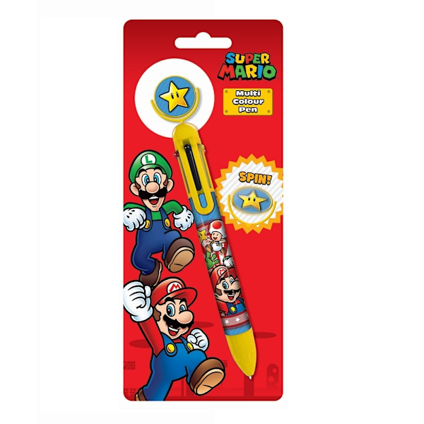 Super Mario Burst Retractable Pen One Size Multicoloured Multicoloured One Size