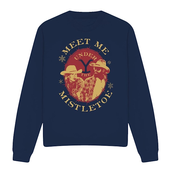 Yellowstone Unisex Vuxen Träffas Under Misteln Jul Navy L
