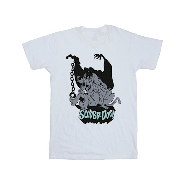 Scooby Doo Boys Scared Jump T-Shirt 3-4 år Vit White 3-4 Years