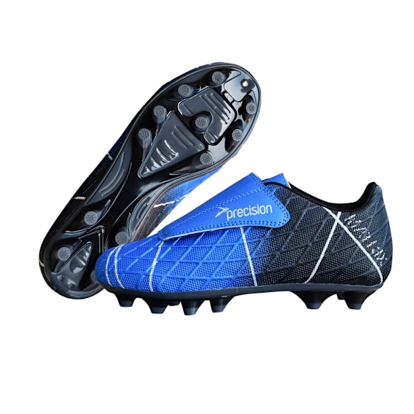 Precision Matrix Fotbollsskor för Barn/Ungdomar 2 UK Blå/Svart/ Blue/Black/Silver/Quicksilver 2 UK