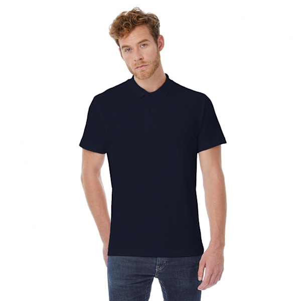B&C ID.001 Herr Kortärmad Polotröja 4XL Marinblå Navy Blue 4XL