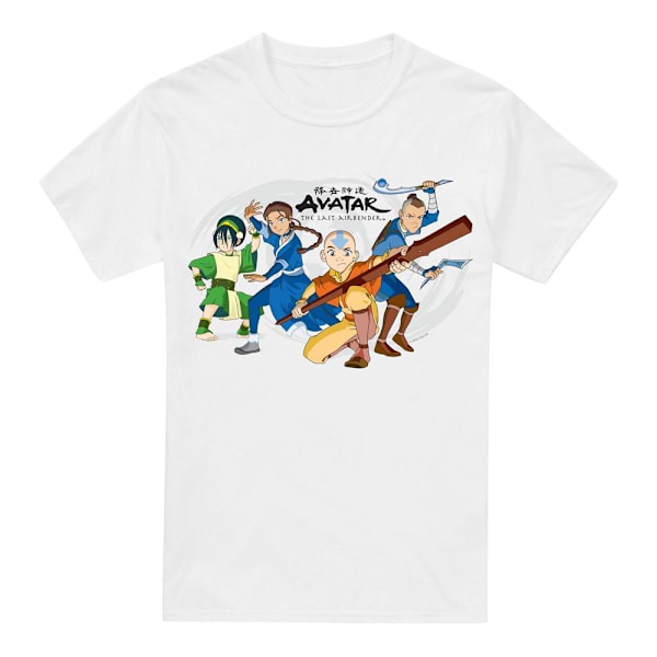Avatar: The Last Airbender Herr T-Shirt Grupp XL Vit White XL