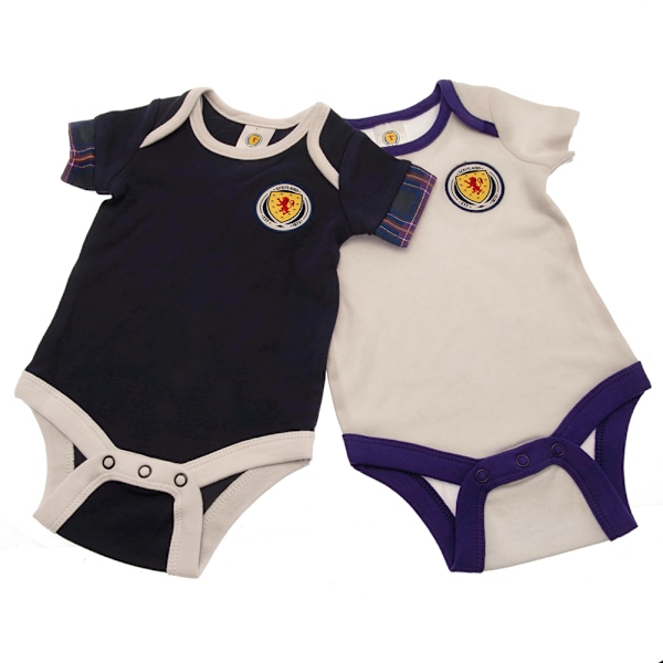 Skottland FA Baby 2022-23 Body (2-pack) 12-18 månader Marinblå Navy/White 12-18 Months