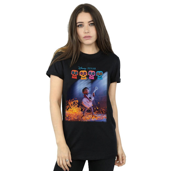 Disney Dam/Kvinnor Coco Miguel Spelar Gitarr Bomull Pojkvän Black XL