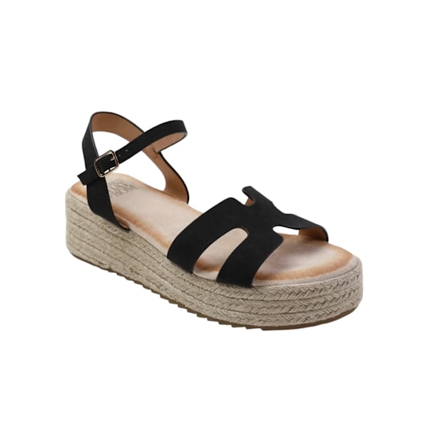 Where's That From Dam/Damer London Nubuck Ankelrem Platf Black 4 UK