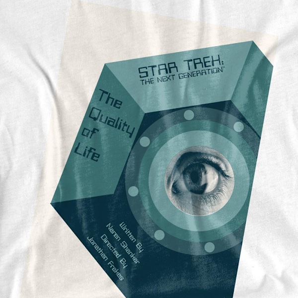 Star Trek Unisex Vuxen The Next Generation Säsong 6 Avsnitt 9 T-shirt White M