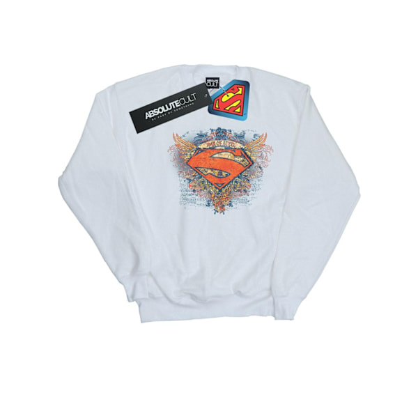 DC Comics Superman Wings Shield Sweatshirt 4XL Vit White 4XL