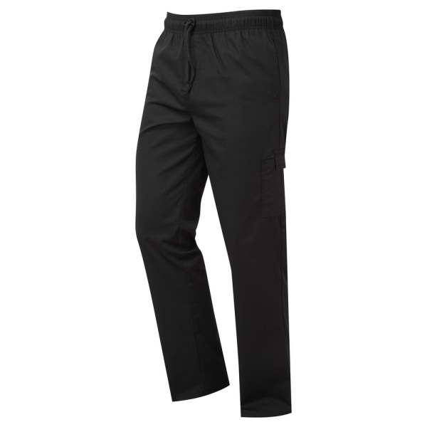 Premier Unisex Adults Chefs Essential Cargo Pocket Trousers SB Black S