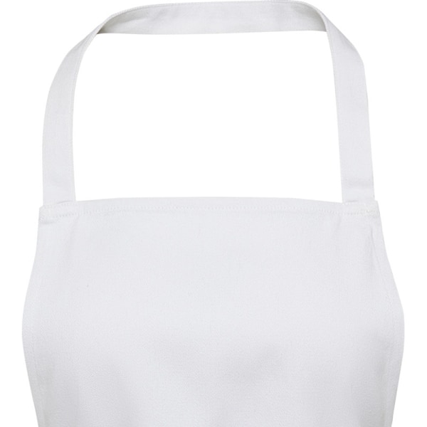 Unisex Shara återvunnen helförkläde i storlek one size vit White One Size