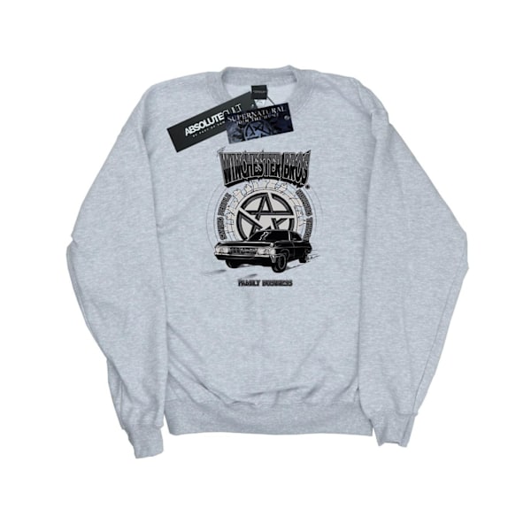 Supernatural Dam/Kvinnor Winchester Bros Sweatshirt L Heather Heather Grey L