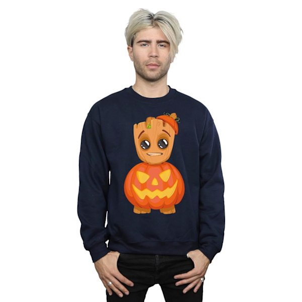 Marvel Herr Groot Pumpa Sweatshirt M Marinblå Navy Blue M