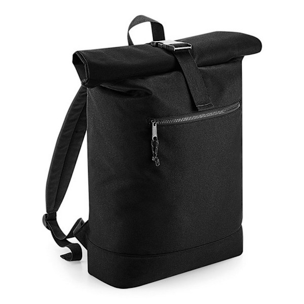 Bagbase Rulltopp Ryggsäck av Återvunnet Material One Size Svart Black One Size