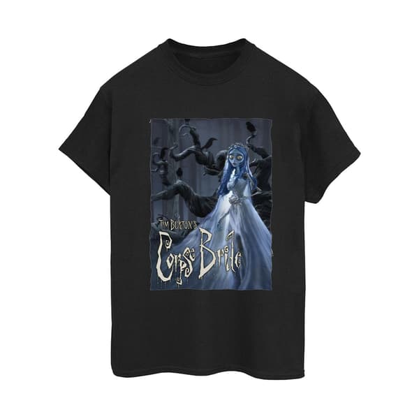 Corpse Bride Dam/Dam Bröllopsklänning Affisch Bomull Boyfriend Black XXL