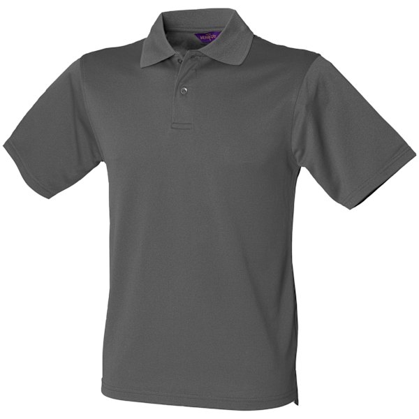 Henbury Coolplus® Pikétröja för män M Kolgrå Charcoal Grey M