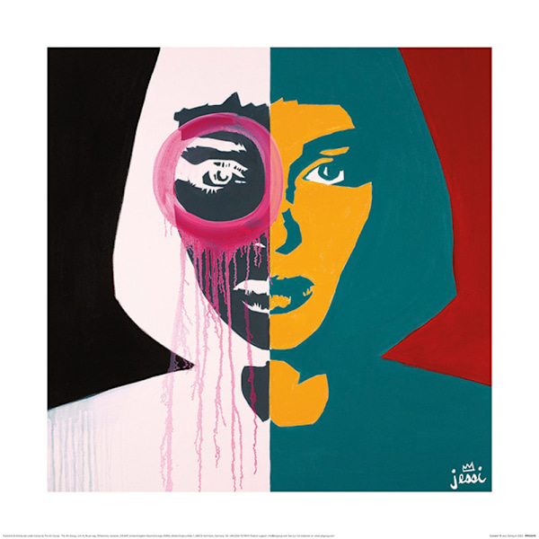 Jessi Dahlquist Osynlig Poster 40cm x 40cm Flerfärgad Multicoloured 40cm x 40cm