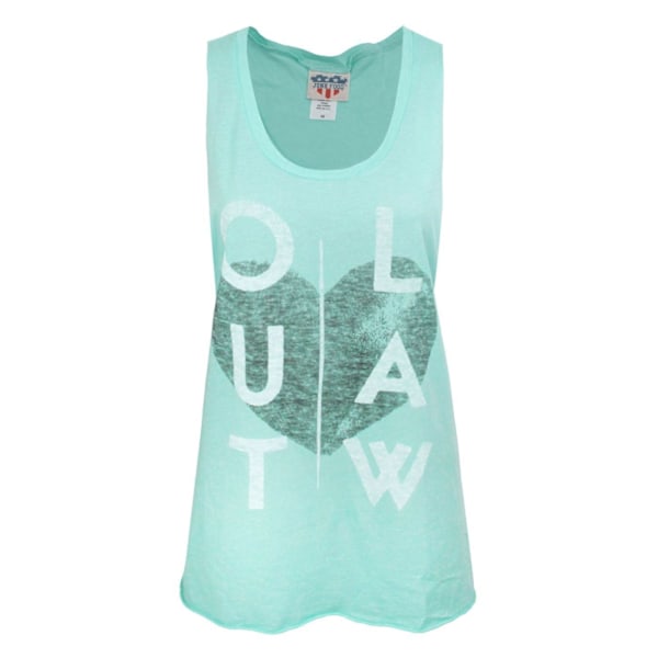 Junk Food Outlaw Heart Vest L Mintgrön Mint Green L