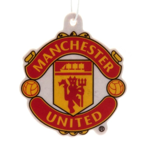 Manchester United FC Crest Air Freshener One Size Röd/Gul Red/Yellow One Size