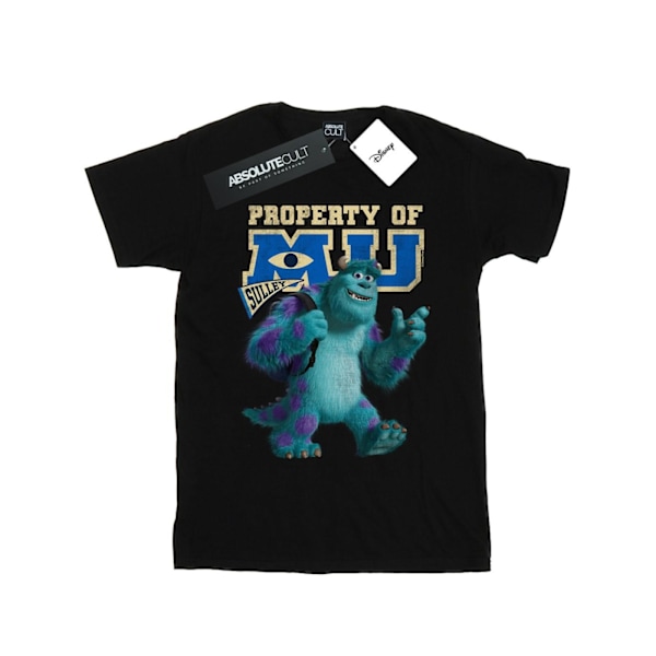 Disney Girls Monsters University Property Of MU Sulley Bomull T-shirt Black 5-6 Years