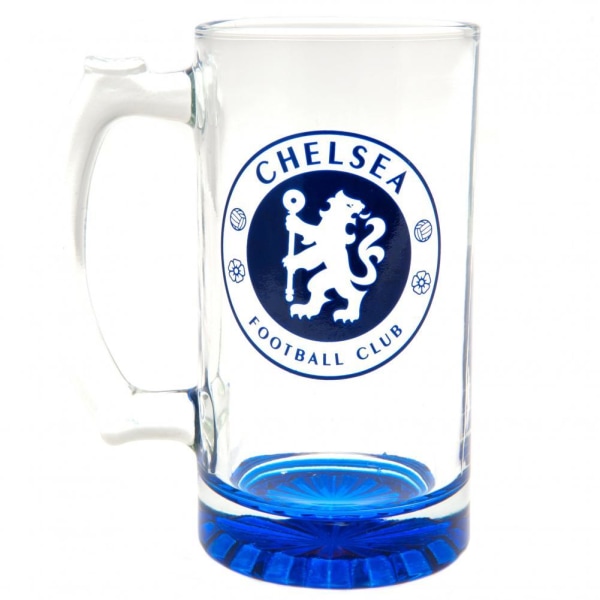 Chelsea FC Crest Glass Tankard One Size Blå Blue One Size