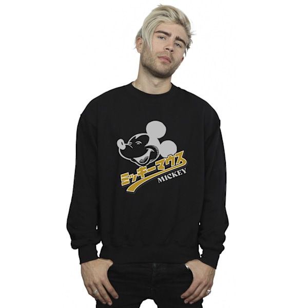 Disney Herr Mickey Mouse Japansk Sweatshirt L Svart Black L