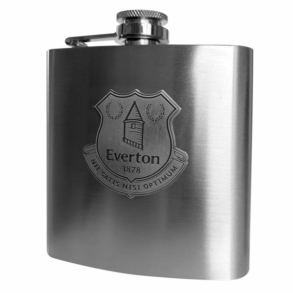 Everton FC Crest Höftflaska i rostfritt stål One Size Guld/Grå Gold/Grey One Size