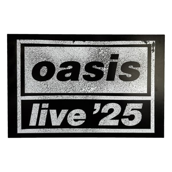 Oasis Live ´25 Logotyp Kylskåpsmagnet En Storlek Silver/Svart Silver/Black One Size