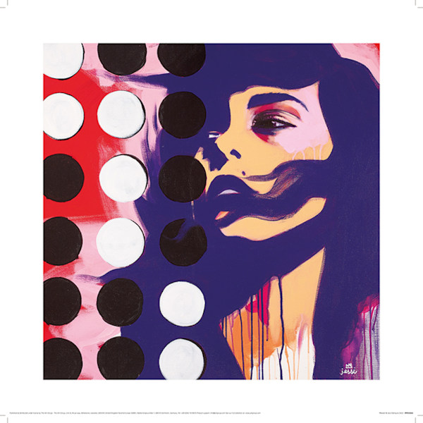 Jessi Dahlquist Pieces Poster 40cm x 40cm Multifärgad Multicoloured 40cm x 40cm