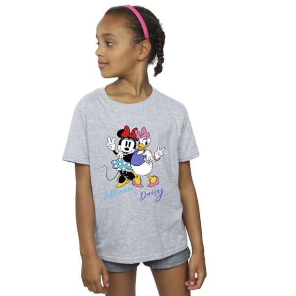 Disney Girls Minnie Mouse och Daisy Bomull T-shirt 5-6 år Sp Sports Grey 5-6 Years