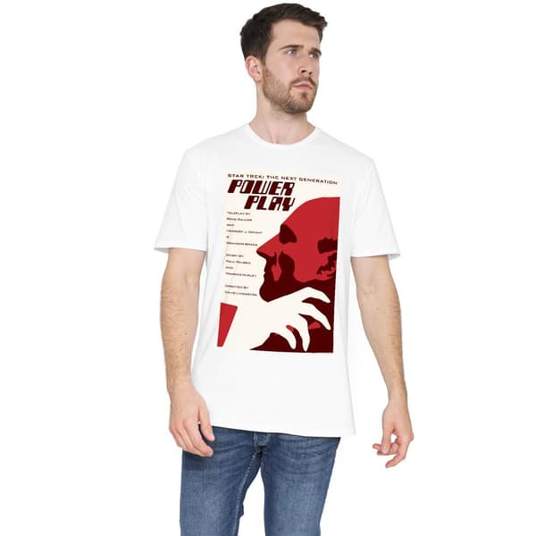 Star Trek Herr The Next Generation Säsong 5 Avsnitt 15 T-Shirt White L