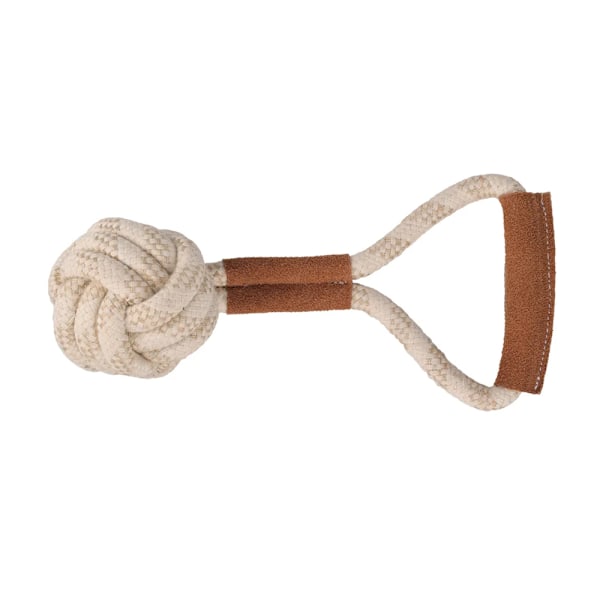 Benji & Flo Tug ´N´ Play Boll Suede Rep Hund Leksak One Size Brun Brown/Beige One Size