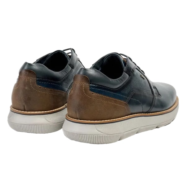 POD Herr Finch Casual Derby Skor i Italienskt Läder 9 UK Navy Navy 9 UK