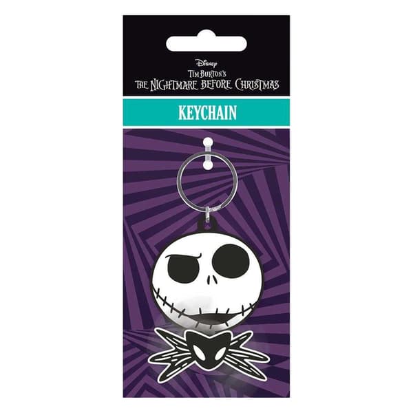 The Nightmare Before Christmas Jack Spinner Nyckelring One Size Bl Black/White One Size