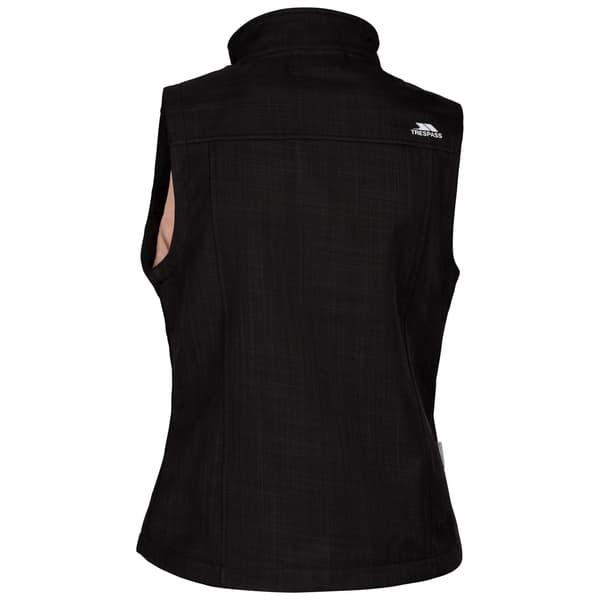 Trespass Mereb TP50 Softshell Lättviktsväst för dam, S Black Marl S