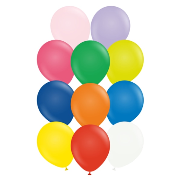 Kalisan Latex Standard Ballonger (Förpackning om 100) En Storlek Flerfärgad Multicoloured One Size